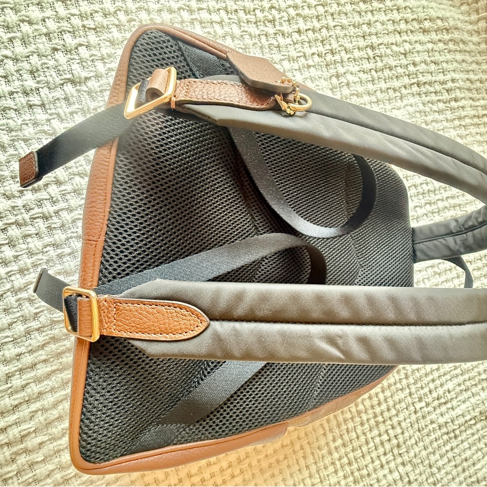 Coach Signature Brown and Tan Backpack - Picture 4 of 5